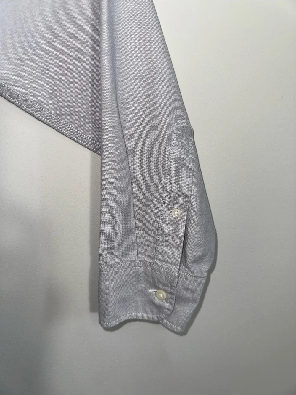 J. Crew American Pima Cotton Slim Fit Button-Down Oxford Shirt Men's Medium Gray